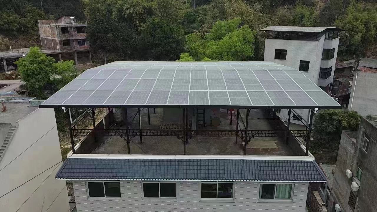 赤峰15kw+10kwh自建别墅家庭光伏储能系统